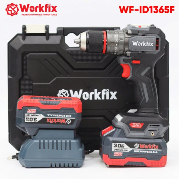 hình ảnh máy khoan pin Workfix 13mm WF-ID1365F