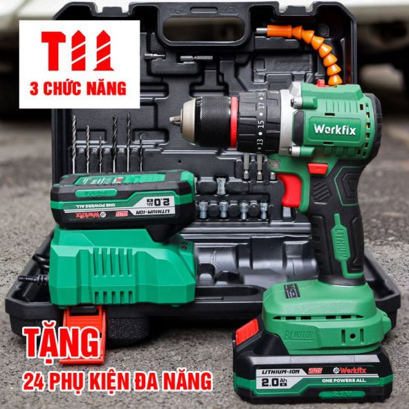 Hình ảnh máy khoan Pin Workfix WF-ID2110BL cỡ 10mm