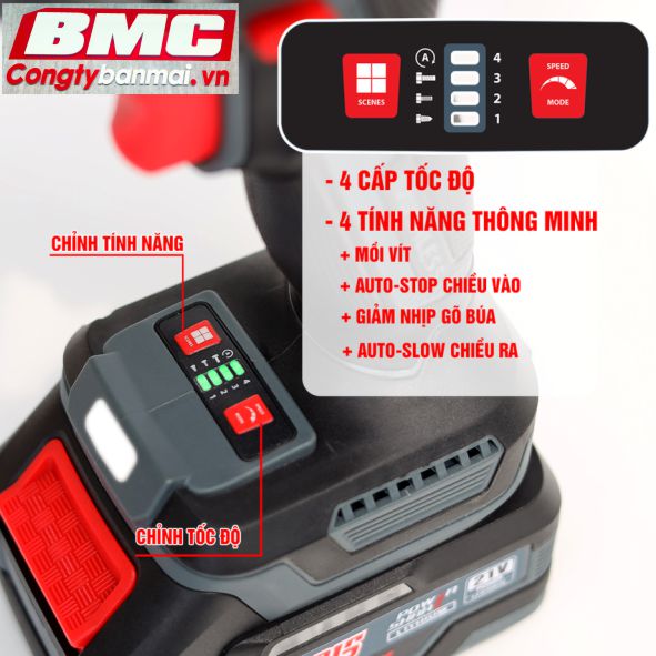 Hình ảnh máy siết bu lông pin 1/2 inch Workfix WF-IW550PRO