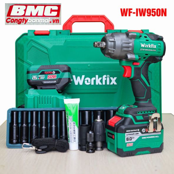 Hình ảnh máy siết bu lông pin giá rẻ 1/2 inch WF-IW950N