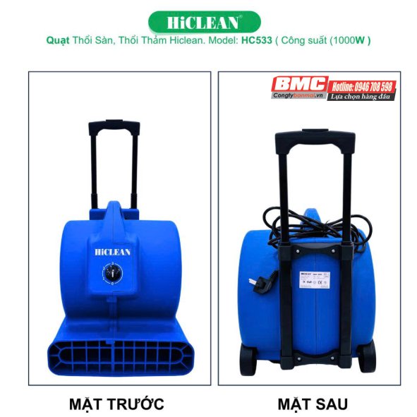 Hình ảnh máy thổi sàn HiClean HC533 công suất 1000w
