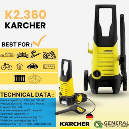 Hình ảnh máy xịt rửa xe K 2.360 KAP