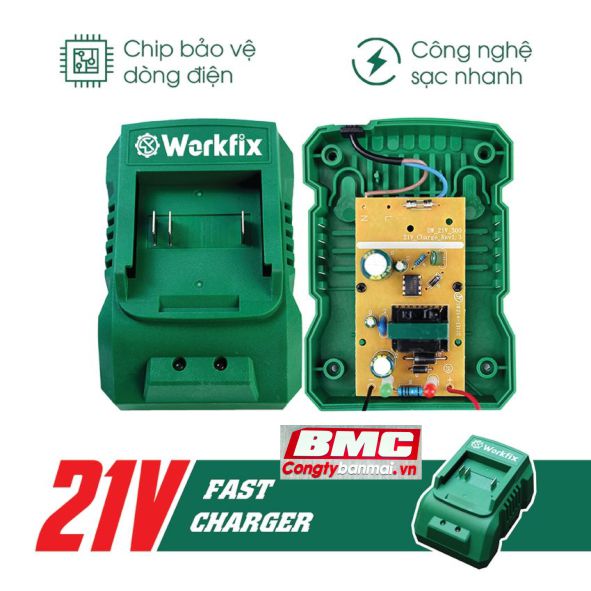 Hình ảnh pin máy mở bu lông pin Workfix 1/2 inch WF-IW650N