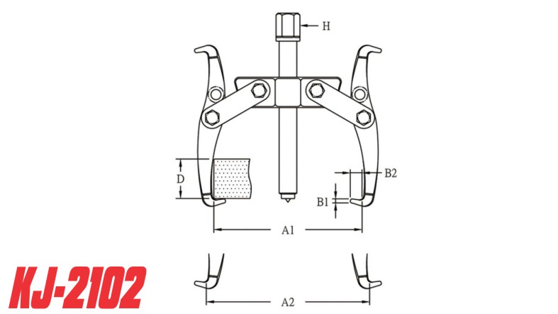 hình ảnh vam 2 chấu Genius Taiwan KJ-2102