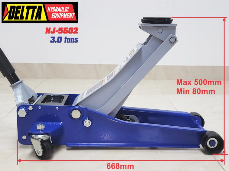 Kích thước kích cá sấu 3 tấn DELTTA HJ-5602