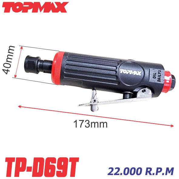 Kích thước máy mài khuôn khí nén Topmax TP-D69T
