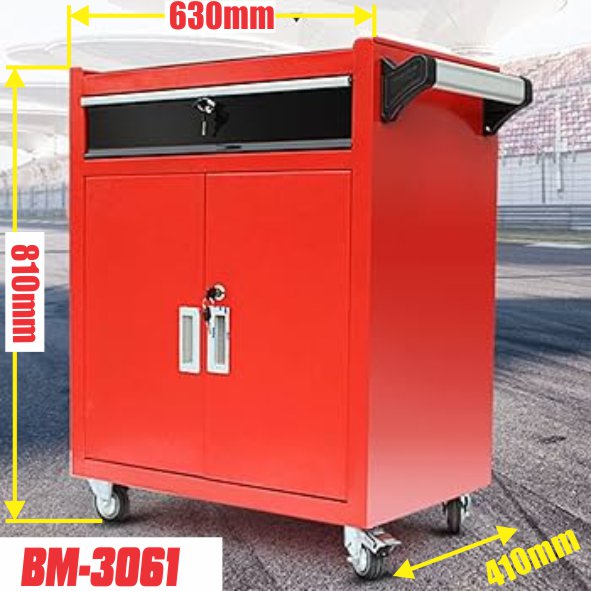 Kích thước tủ đổ nghề 2 cánh 1 ngăn kéo BM-3061