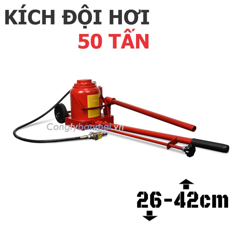 hình ảnh kích thủy lực 50 tấn dùng hơi DL-5003