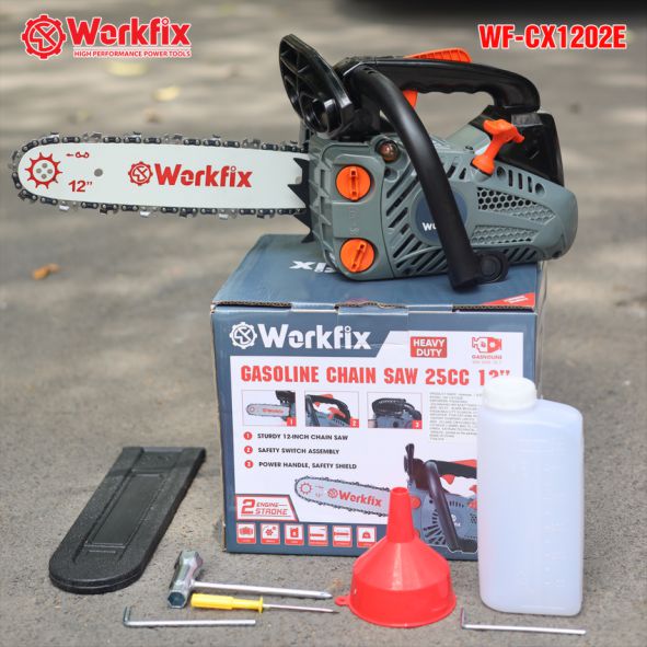 Máy cưa xích chạy xăng cầm tay Workfix WF-CS1202E