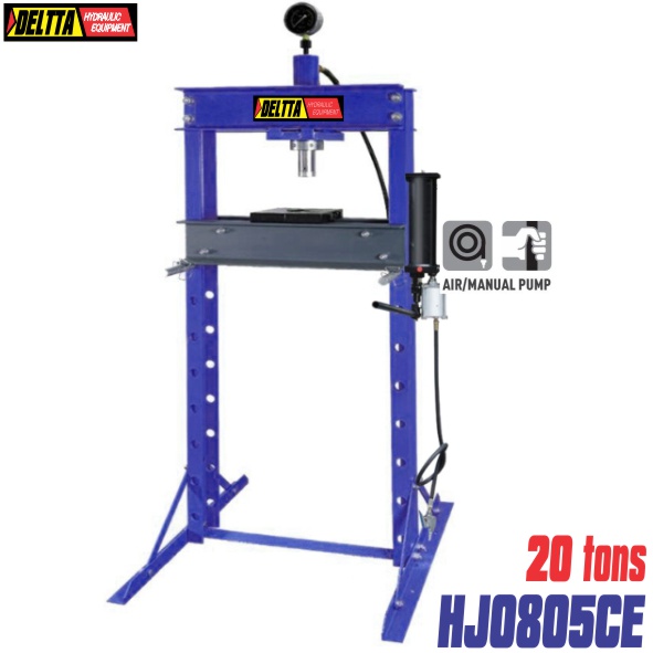 máy ép thuỷ lực 20 tấn dùng khí nén HJ0805CE