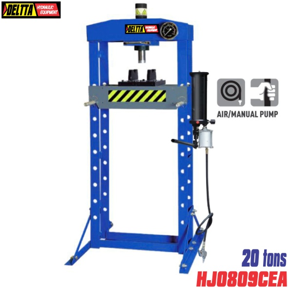 Máy ép thủy lực 20 tấn HJ0809CEA dùng khí nén