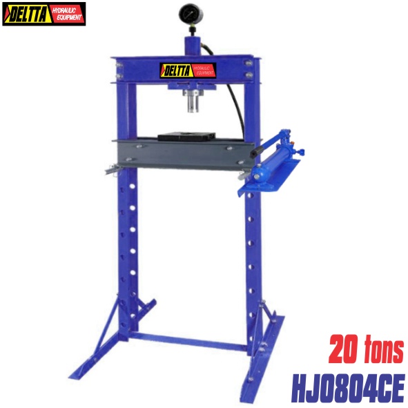 máy ép thuỷ lực 20 tấn dùng tay có đồng hồ đo lực HJ0804CE