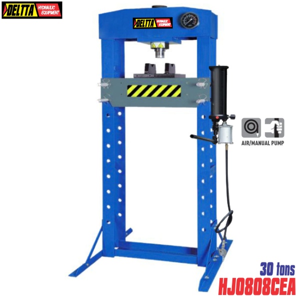 Máy ép thủy lực 30 tấn HJ0808CEA dùng khí nén