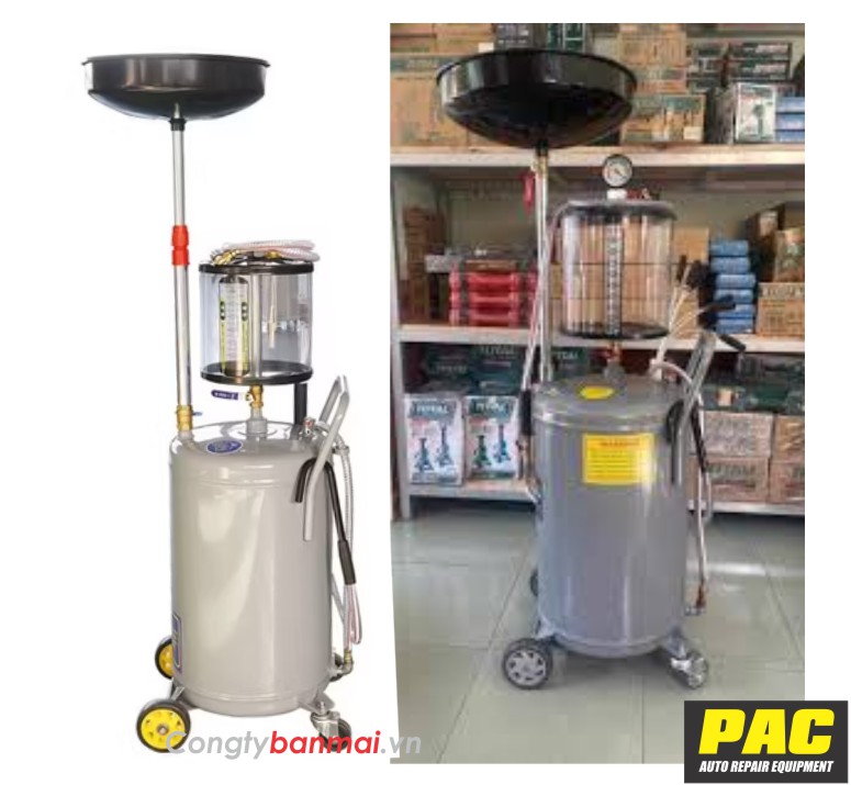 máy hút nhớt thải hơi PAC 80L