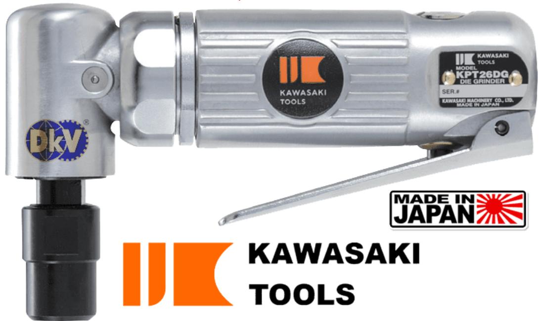 Máy mài đầu trụ vuông góc dùng hơi Kawasaki KPT-26DG