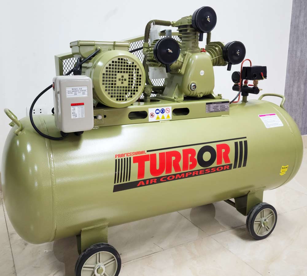 máy nén hơi 4 HP bình chứa 200 lít nhãn hiệu Turbor