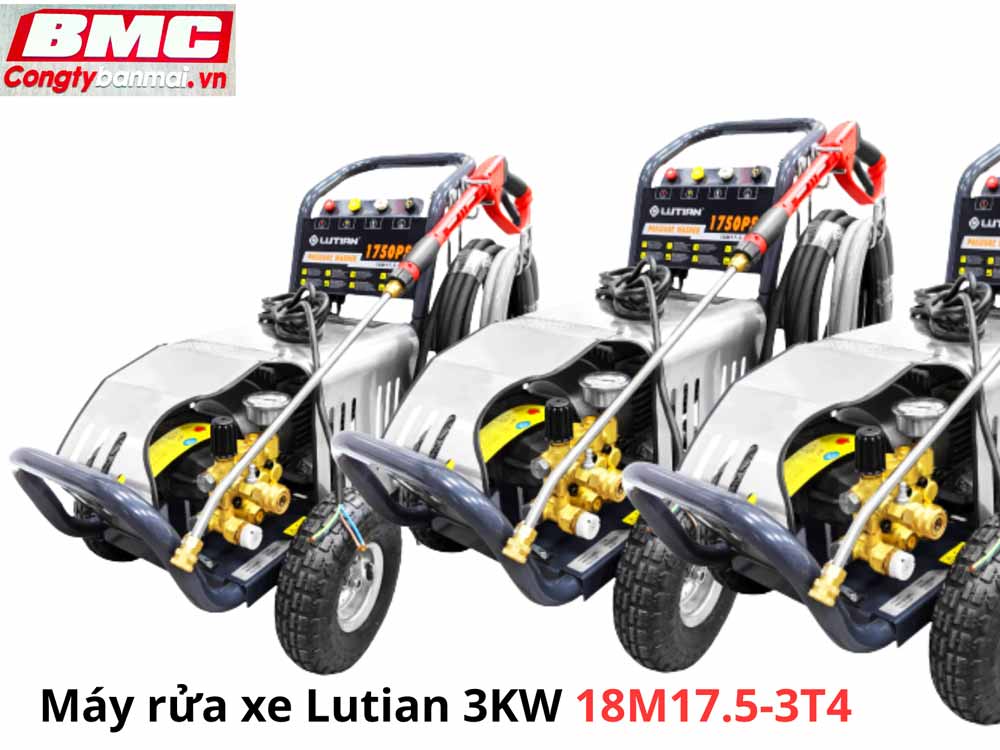 Máy phun rửa áp lực cao Lutian 3kW 18M17.5-3T4
