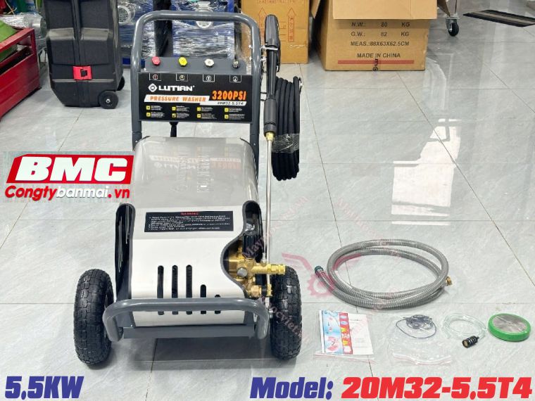 Máy phun rửa xe áp lực cao Lutian 5.5kW 20M32-5.5T4