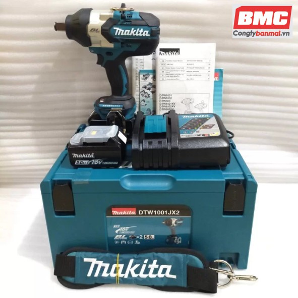 Máy siết bu lông dùng pin Makita DTW1001JX2