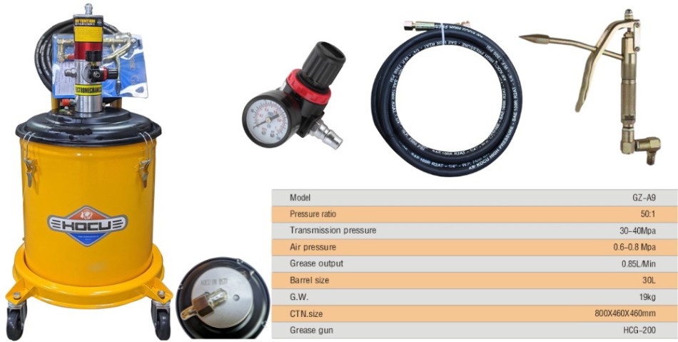Phụ kiện máy bơm mỡ khí nén GZ-A9