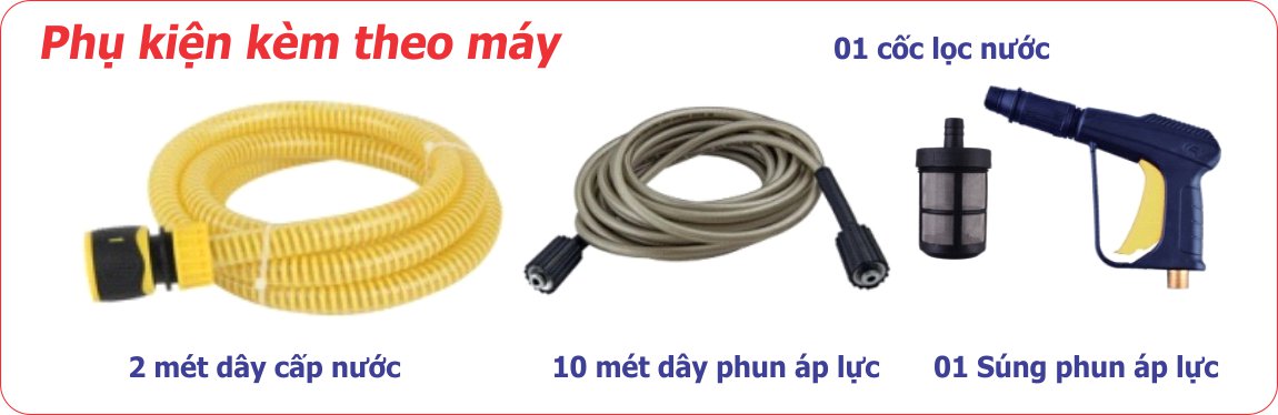 Phụ kiện máy rửa xe mini  gia đình Tajino J8