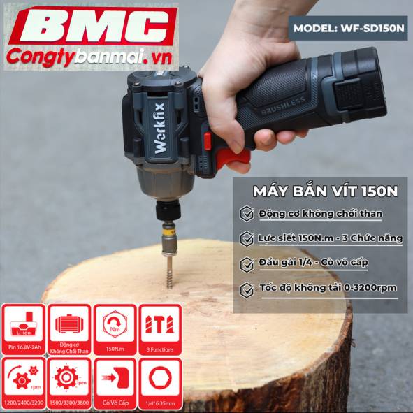 Súng bắn vít Workfix WF-SD150N