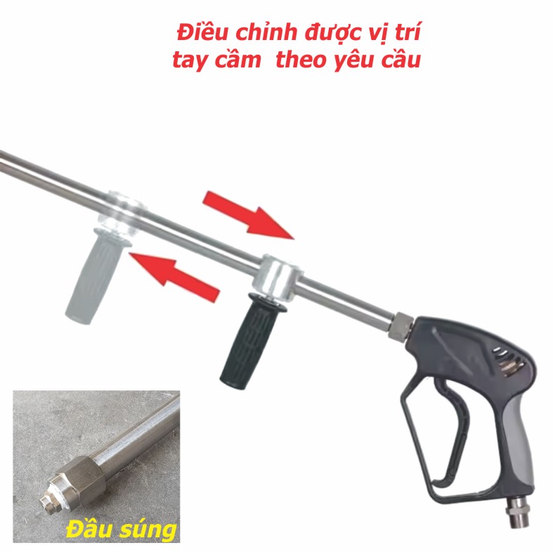 súng xịt rửa công nghiệp áp lực cao 350-500 Bar