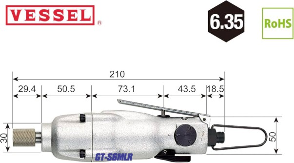 Súng xiết vít khí nén Vessel GT-S6MLR