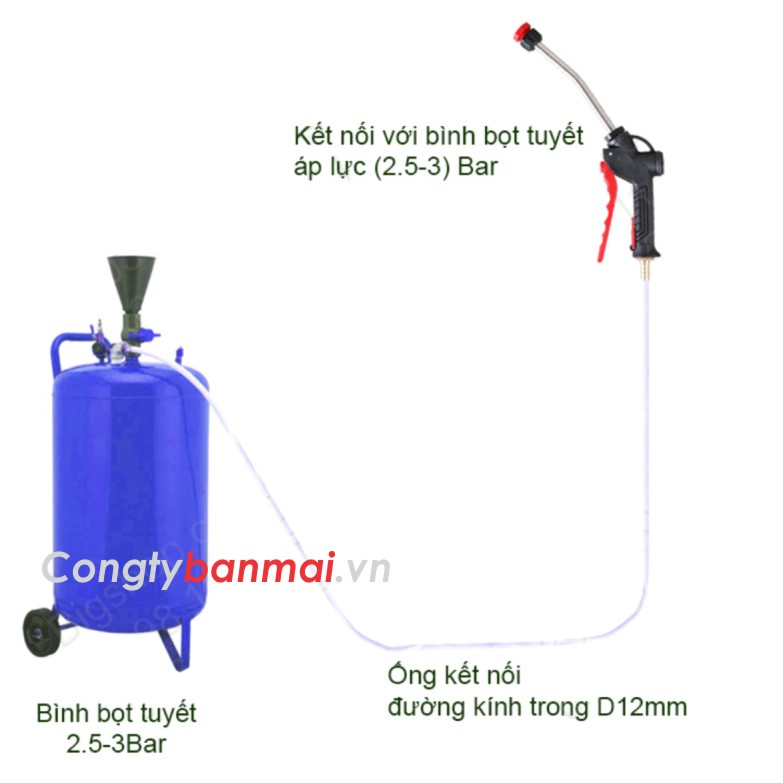 Súng xịt bọt tuyết siêu mịn