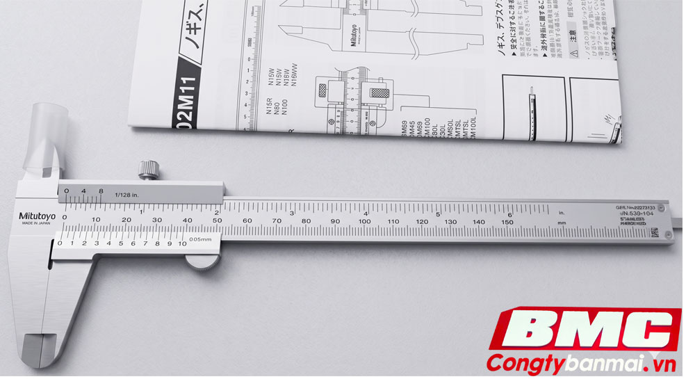 Thước cặp cơ khí Mitutoyo 0-150mm