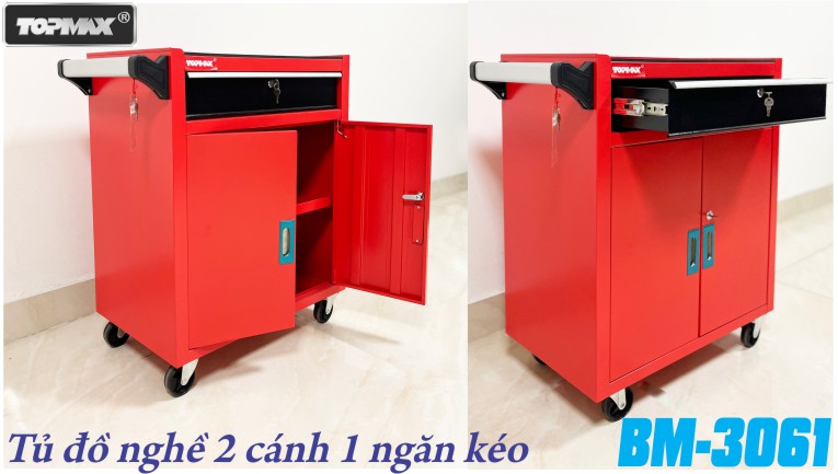 Tủ đựng đồ nghề 1 ngăn kéo và 1 hộc chứa đồ 2 cánh