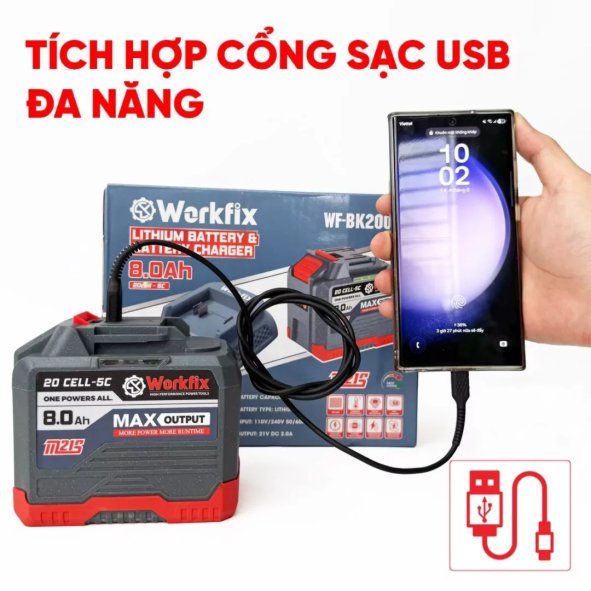 Ứng dụng của Pin 20 Cell 21V-8.0ah WF-BK2008A