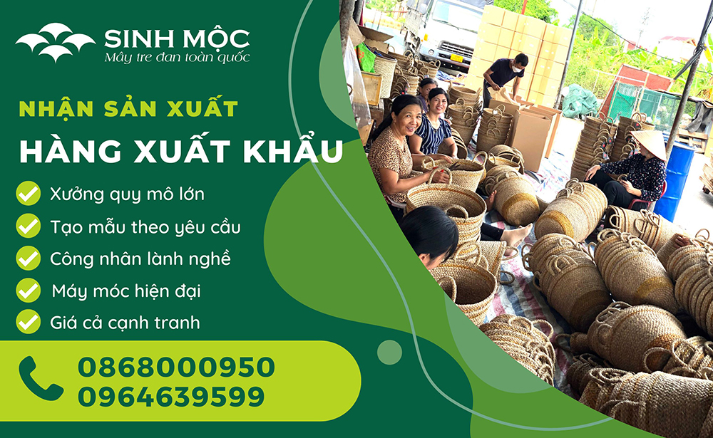 Xưởng sản xuất mây tre đan xuất khẩu