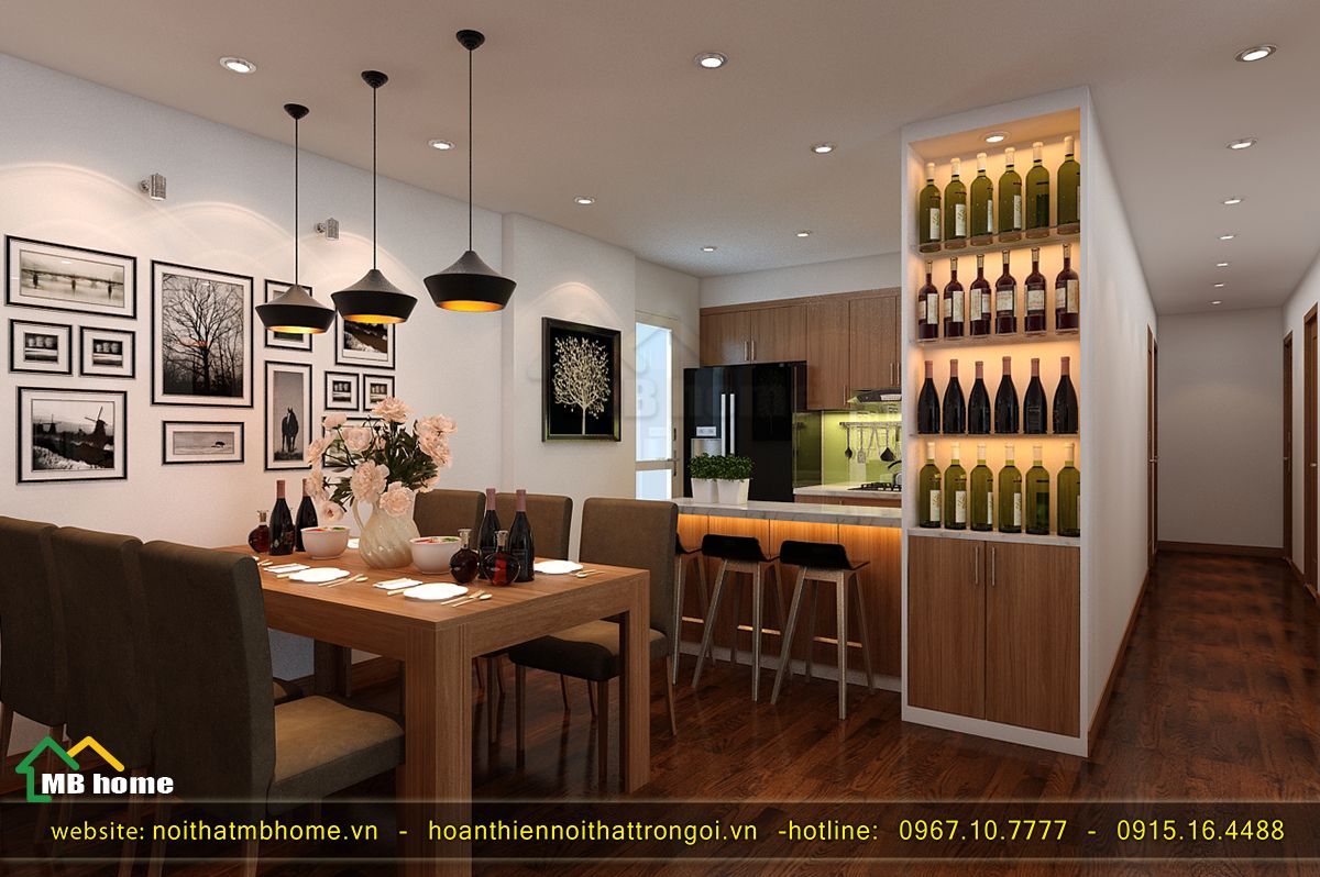 thiết kế nội thất phòng bếp