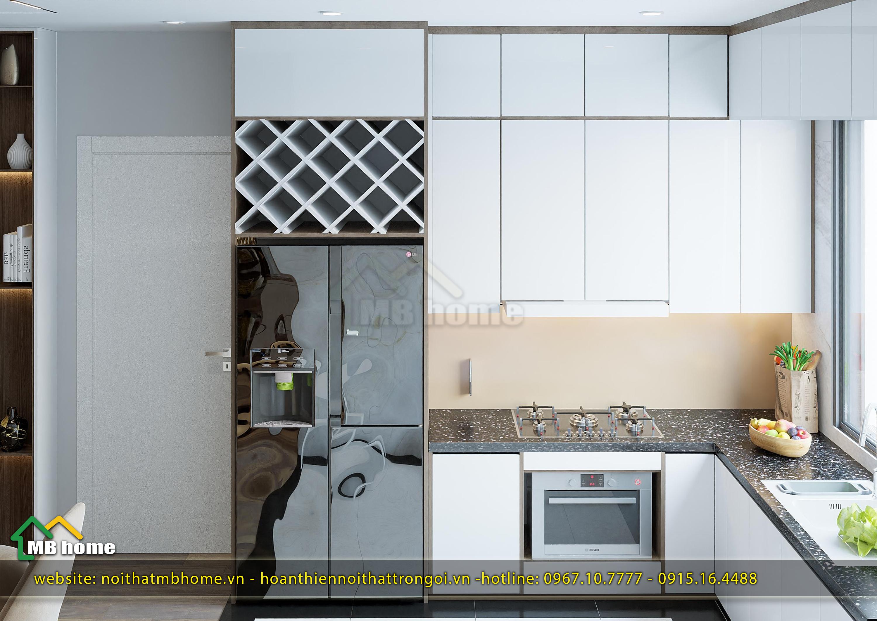 thiết kế nội thất bếp