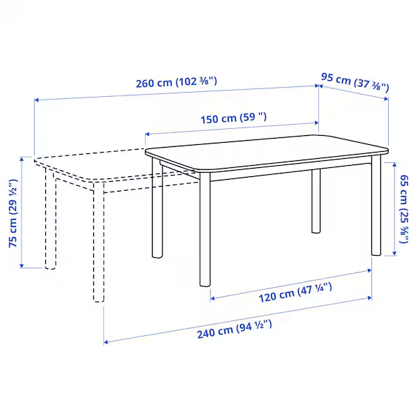 ban-mo-rong-strandtorp-extendable-table-white-150205260x95-cm