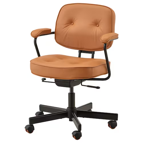 ghe-xoay-da-that-alefj-ll-office-chair-grann-golden-brown