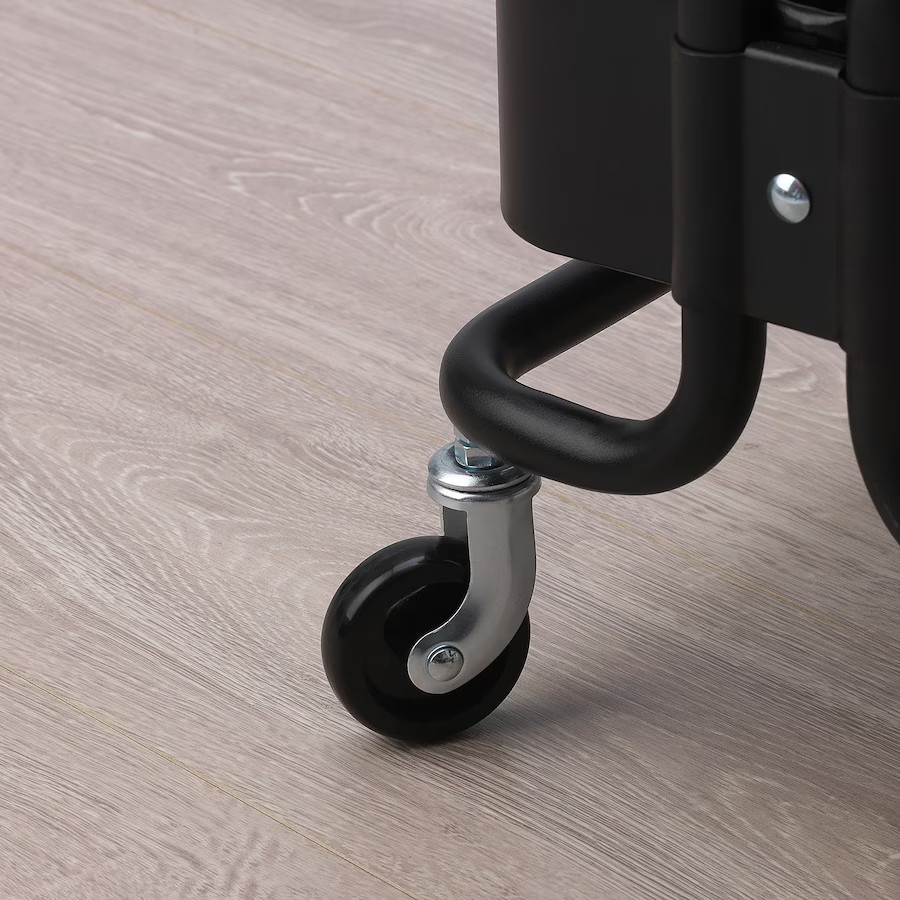 Kệ Bánh Xe Råshult Màu Đen, Kệ Nhà Bếp 28x38x65cm