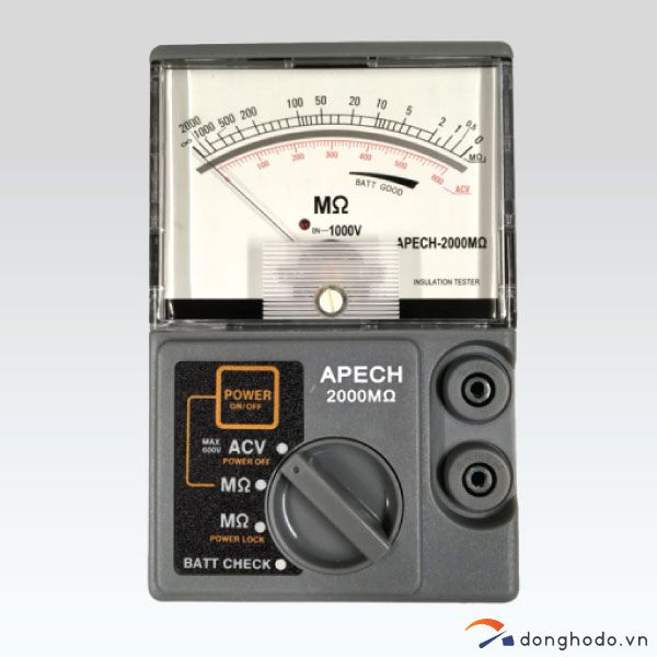 Đồng hồ đo điện trở cách điện APECH-2000MΩ