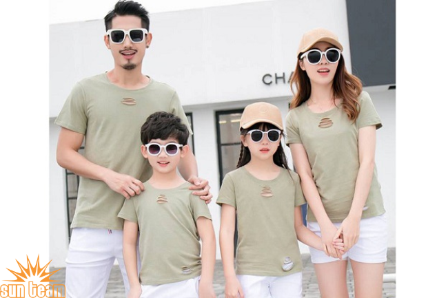 Áo phông đồng phục cho gia đình