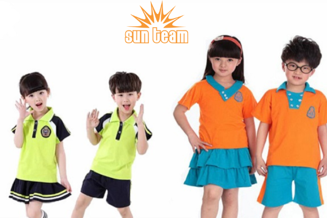 Áo phông đồng phục cho học sinh mầm non