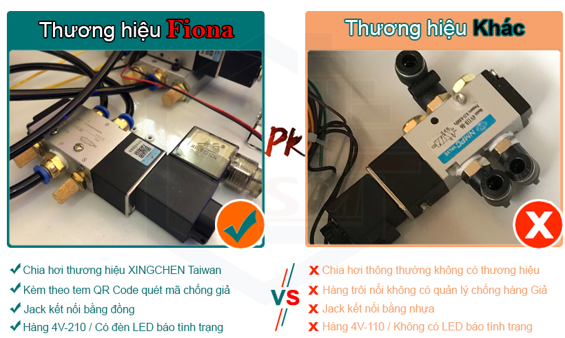 Điểm khác biệt về chất lượng của hàng Fiona với thương hiệu khác.