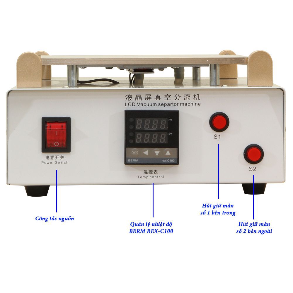 Bàn nhiệt máy tách kính Yosaka 14inch