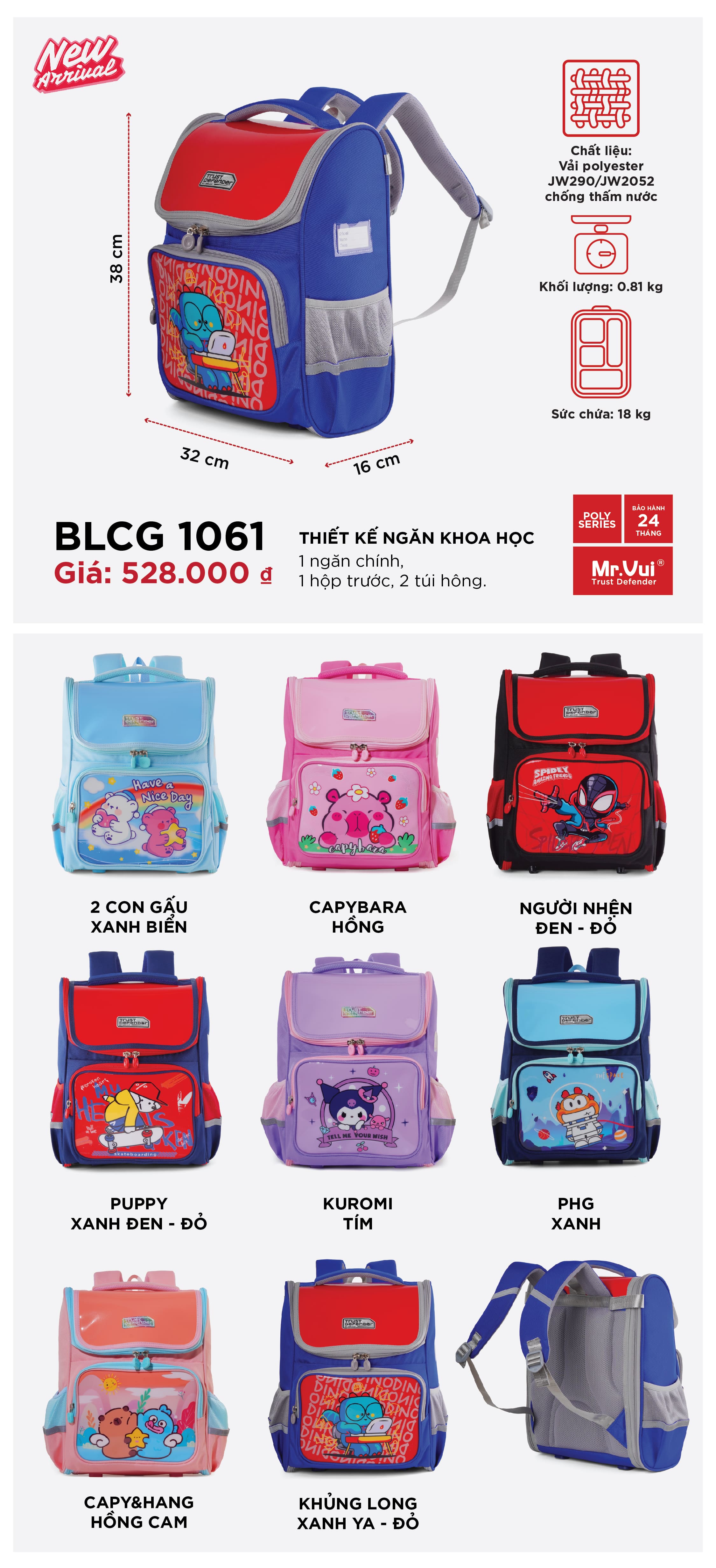 Balo chống gù 1061 – Hành trình chọn balo của bé Anh Thư (10 tuổi)