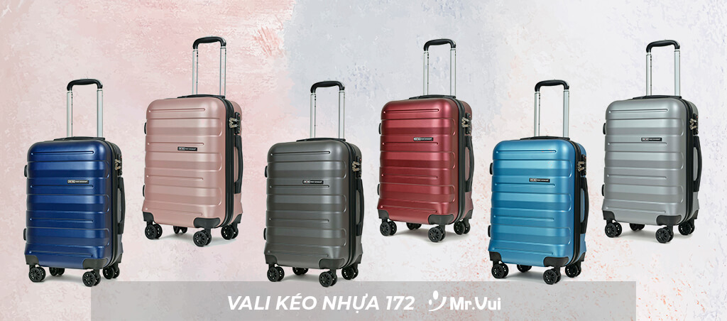 vali kéo nhựa 172 cao cấp, thời trang, màu sắc, chính hãng, chất lượng