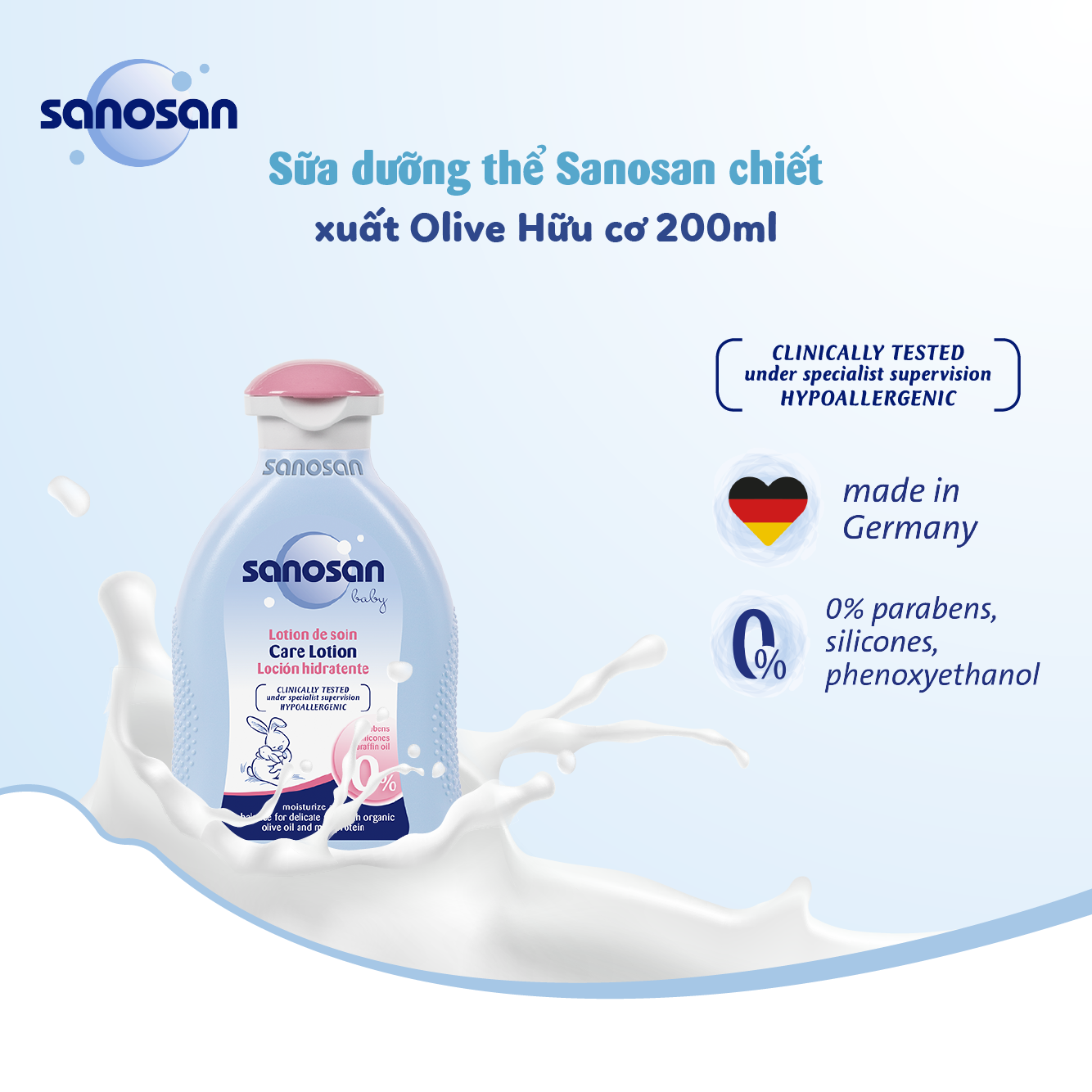 Sanosan - Mách mẹ cách dưỡng ẩm da đúng chuẩn cho Bé