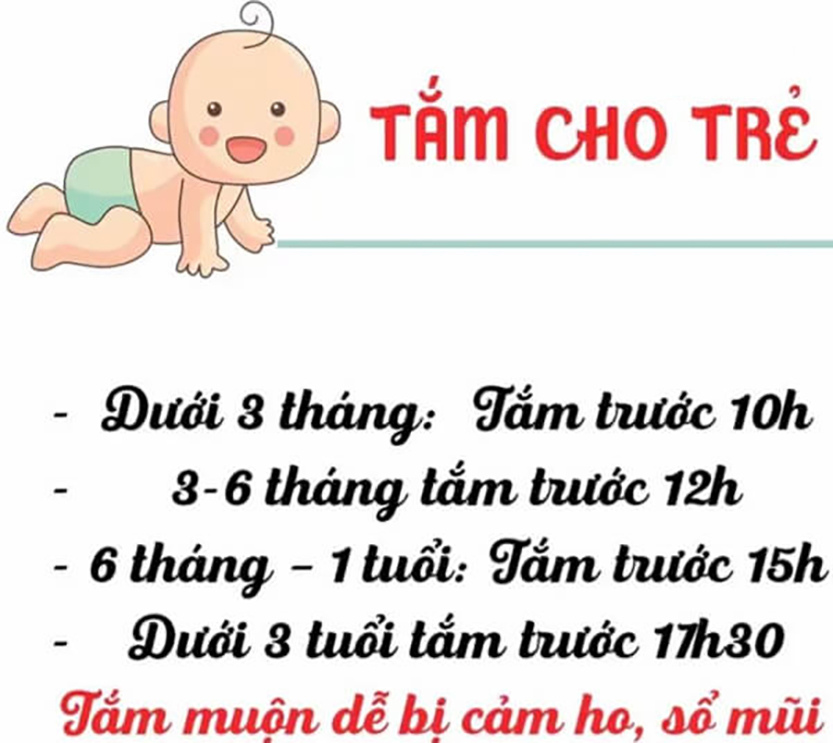Những lưu ý khi tắm cho bé vào mùa đông