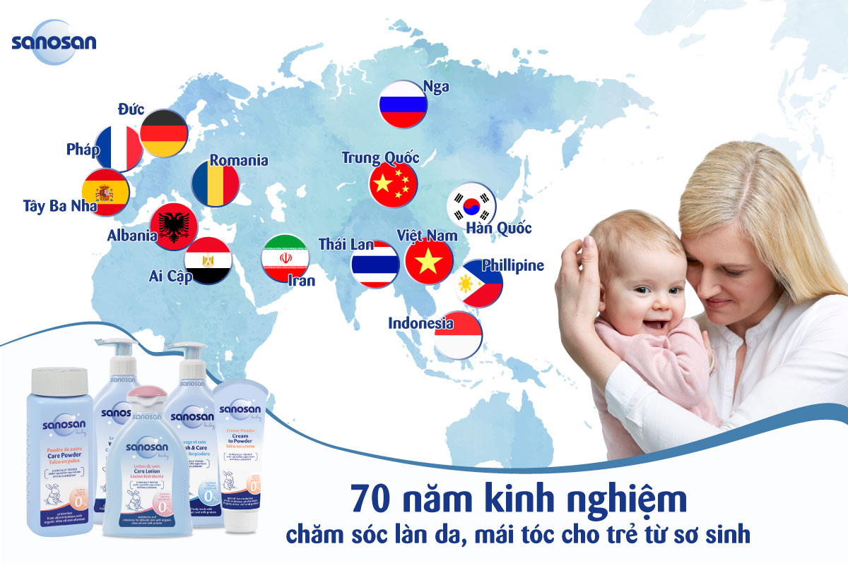 Sanosan - Thương hiệu được tin dùng bởi hàng triệu ba mẹ trên thế giới