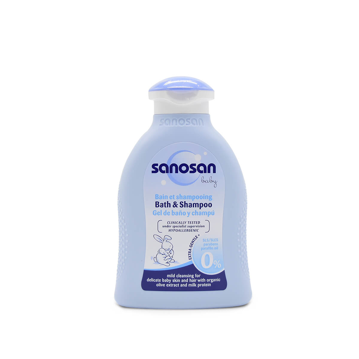 Sữa tắm gội dịu nhẹ Sanosan chiết xuất olive hữu cơ