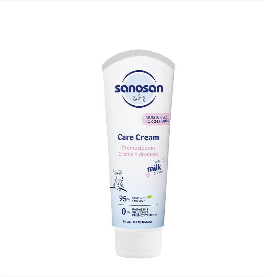 Kem dưỡng ẩm Sanosan Baby với protein sữa thủy phân 0M+ 100ml